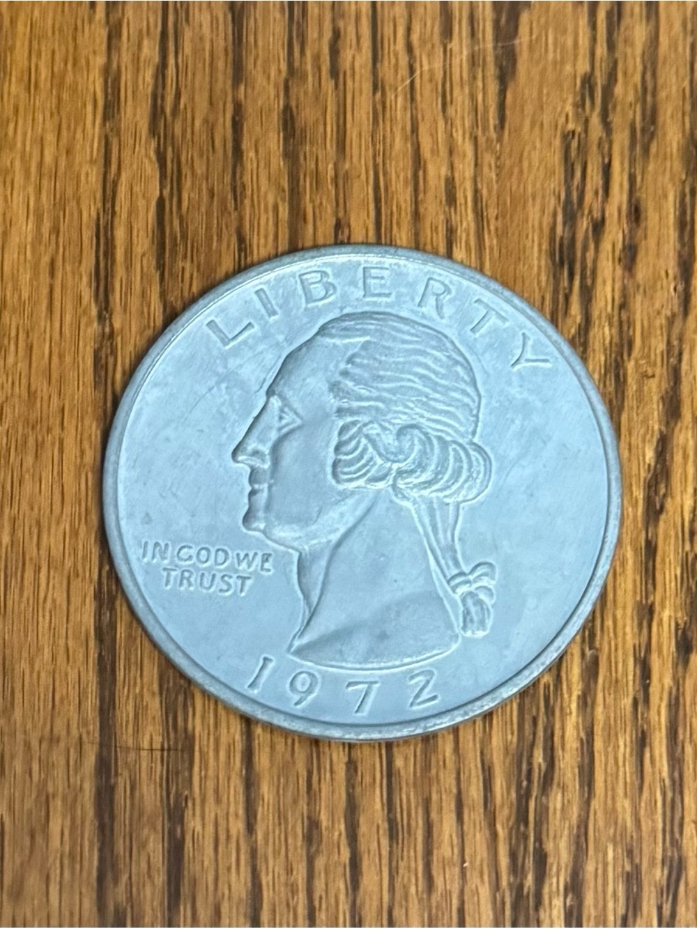 Oversized 3-Inch Jumbo 1972 Washington Quarter Novelty Magic Prop